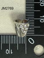 JM2769 metal end stopper with strass on it