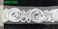 MW-050 fabric flower with mesh base tape 