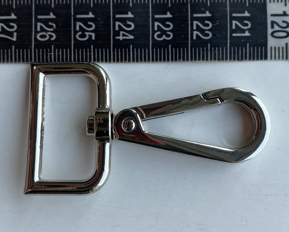MW-043 nickle color D ring buckle with lobster clasp 